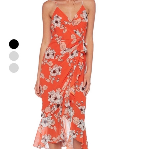 Bardot Dresses & Skirts - Bardot orange floral dress